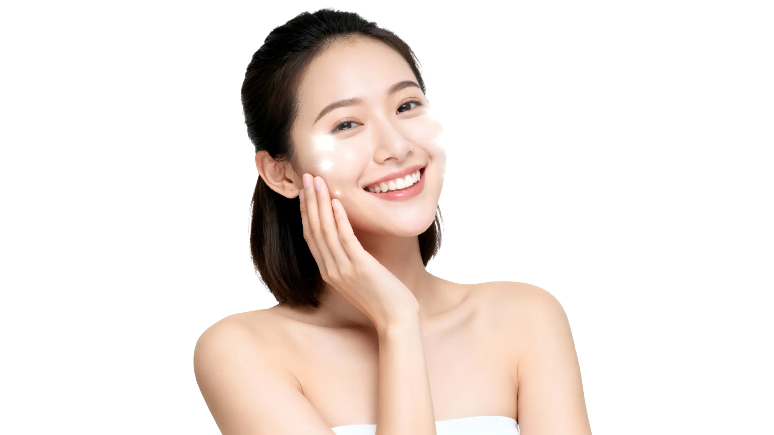 Exosome facial mask applied for skin repair and rejuvenation
