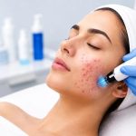 Before and after acne treatment results showing clearer and healthier skin
