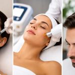 Doctor performing injectable facial treatment for skin rejuvenation