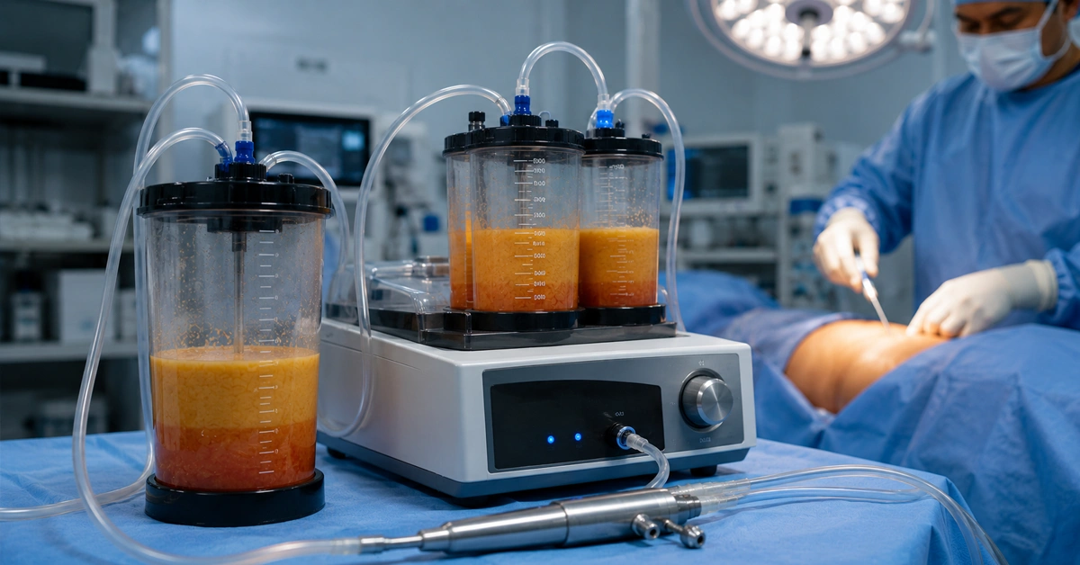 VASER liposuction vs normal liposuction comparison